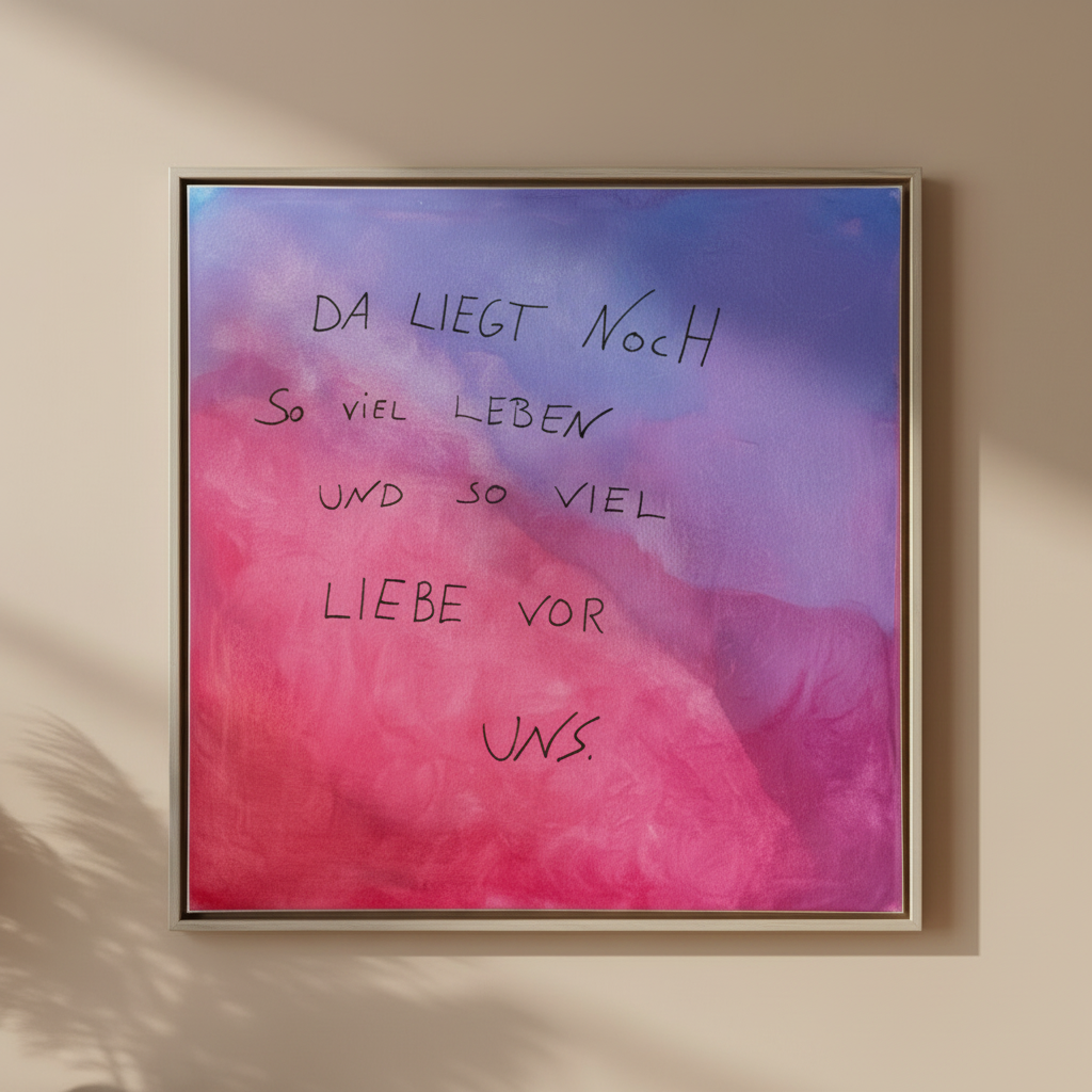 Da liegt noch so viel Leben und so viel Liebe vor uns.