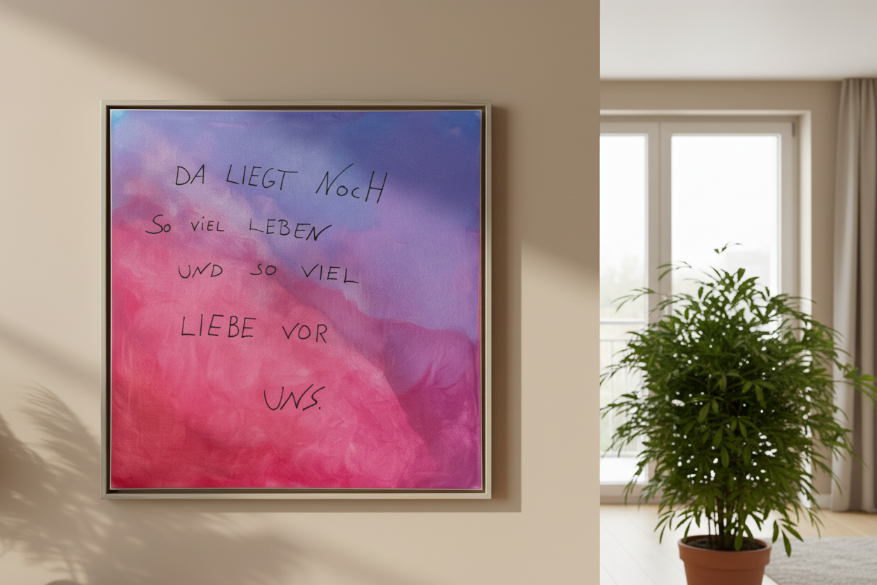 Da liegt noch so viel Leben und so viel Liebe vor uns.